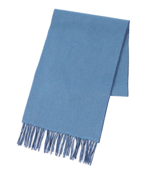 MACKINTOSH PHILOSOPHY（ﾏｯｷﾝﾄｯｼｭ ﾌｨﾛｿﾌｨｰ）の「バッキンガムベア リバーシブルマフラー（ストール/ショール・メンズ・オレンジ系その他5/ダークネイビー/ライトベージュ・FREE）」の12枚目の写真