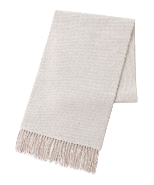 MACKINTOSH PHILOSOPHY（ﾏｯｷﾝﾄｯｼｭ ﾌｨﾛｿﾌｨｰ）の「バッキンガムベア リバーシブルマフラー（ストール/ショール・メンズ・オレンジ系その他5/ダークネイビー/ライトベージュ・FREE）」の11枚目の写真