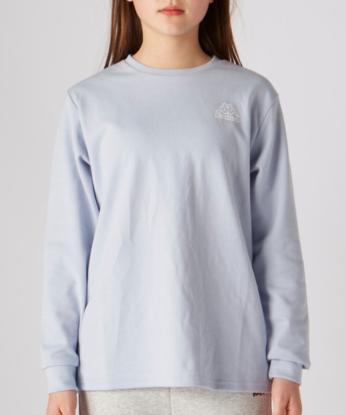 Kappa(カッパ)の「バックプリント長袖Tシャツ(Tシャツ/カットソー・キッズ・サックスブルー/オレンジ/ブラック/ホワイト/カーキ・130/140/150/160/170)」の4枚目の写真