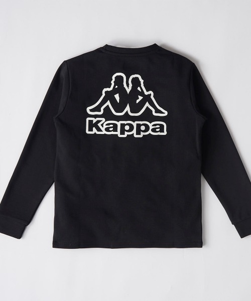 Kappa 長袖9090 Kappa tシャツ 「Kappa/カッパ」別注 袖テープ / 刺繍ロゴ 袖プリント