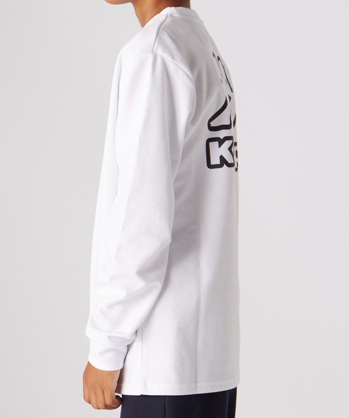 セール】【Kappa】天竺 長袖Tシャツ キッズ ジュニア ロンT（T