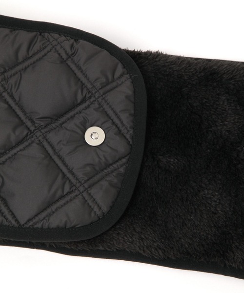 GLOBAL WORK（グローバルワーク）の「キルティングリバーシブルネックウォーマー/234341（ストール/ショール・メンズ・カーキ/ブラック・FREE）」の6枚目の写真