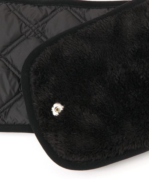 GLOBAL WORK（グローバルワーク）の「キルティングリバーシブルネックウォーマー/234341（ストール/ショール・メンズ・カーキ/ブラック・FREE）」の7枚目の写真