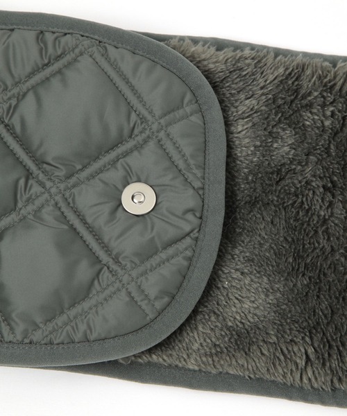 GLOBAL WORK（グローバルワーク）の「キルティングリバーシブルネックウォーマー/234341（ストール/ショール・メンズ・カーキ/ブラック・FREE）」の9枚目の写真