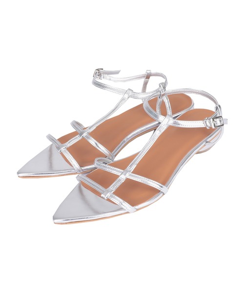 titivate(ティティベイト)の「ポインテッドトゥストラップサンダル(サンダル・レディース・シルバー系その他/ブラック/ブラウン系その他・S/LL/L/M)」の20枚目の写真