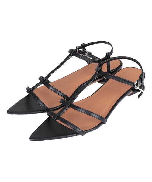 titivate(ティティベイト)の「ポインテッドトゥストラップサンダル(サンダル・レディース・シルバー系その他/ブラック/ブラウン系その他・S/LL/L/M)」の18枚目の写真