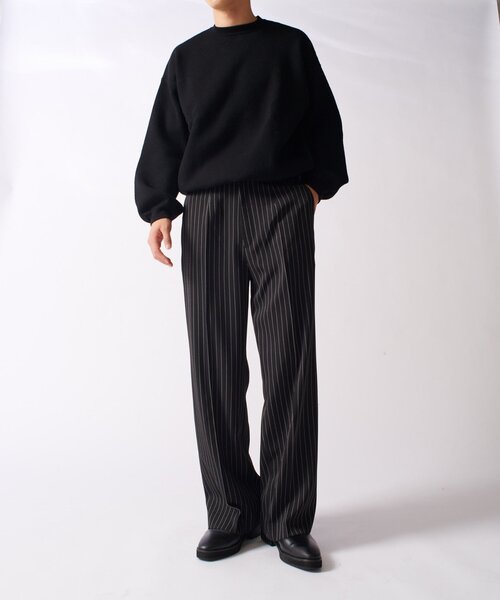 Lui's（ルイス）の「comfortable ベーシックストレートパンツ（その他パンツ・メンズ・ブラック/ブラック系その他・M/S）」の7枚目の写真