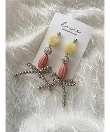 【lucir】シルバーリボンピアス(MA)
