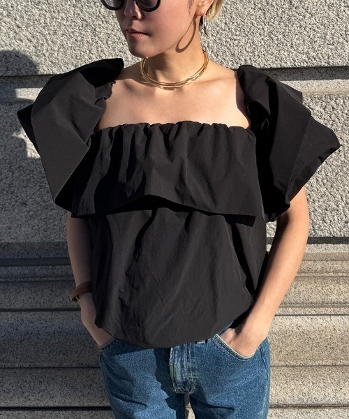 JENNE(ジェンヌ)の「マルチウェイオフショルブラウス(その他トップス・レディース・ブラック/ホワイト・LARGE/MEDIUM/SMALL)」の8枚目の写真