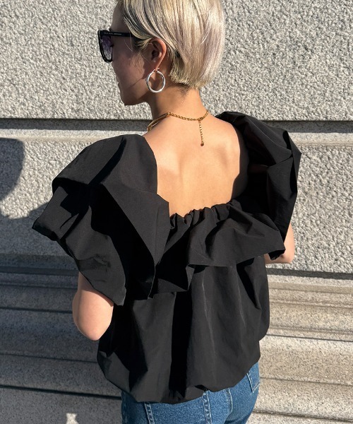 JENNE(ジェンヌ)の「マルチウェイオフショルブラウス(その他トップス・レディース・ブラック/ホワイト・LARGE/MEDIUM/SMALL)」の9枚目の写真