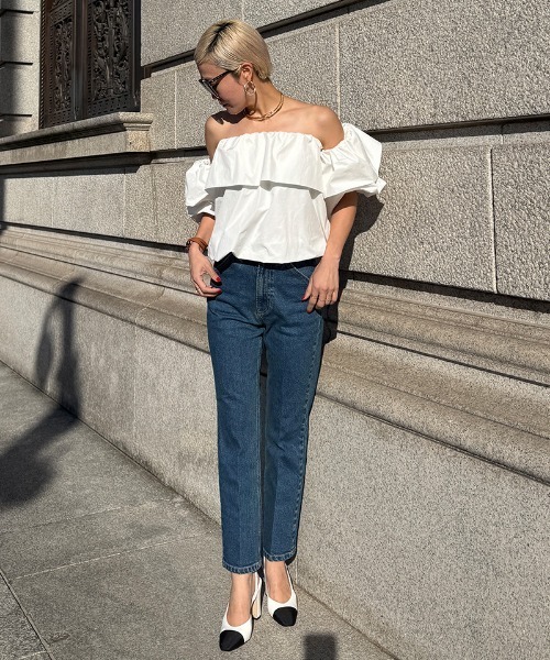 JENNE(ジェンヌ)の「マルチウェイオフショルブラウス(その他トップス・レディース・ブラック/ホワイト・LARGE/MEDIUM/SMALL)」の14枚目の写真