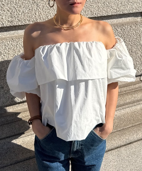 JENNE(ジェンヌ)の「マルチウェイオフショルブラウス(その他トップス・レディース・ブラック/ホワイト・LARGE/MEDIUM/SMALL)」の15枚目の写真