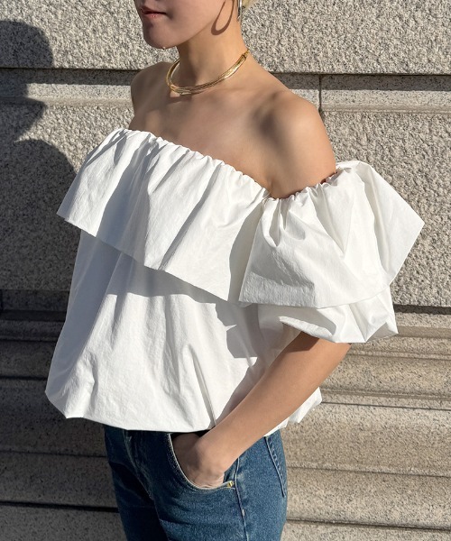JENNE(ジェンヌ)の「マルチウェイオフショルブラウス(その他トップス・レディース・ブラック/ホワイト・LARGE/MEDIUM/SMALL)」の20枚目の写真