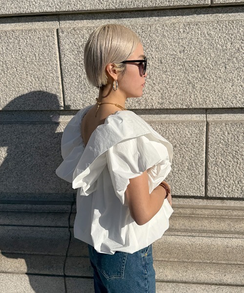 JENNE(ジェンヌ)の「マルチウェイオフショルブラウス(その他トップス・レディース・ブラック/ホワイト・LARGE/MEDIUM/SMALL)」の22枚目の写真