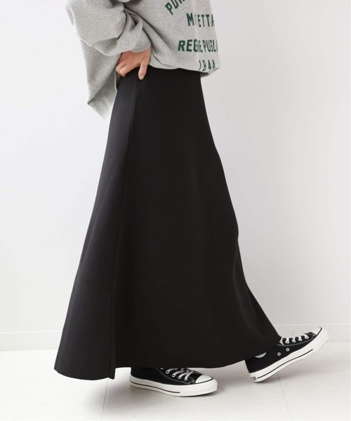 JOURNAL STANDARD relume(ジャーナルスタンダード レリューム)の「《WEB限定追加》ウォッシャブルスポンジニットフレアスカート(スカート・レディース・ブラック・FREE)」の9枚目の写真