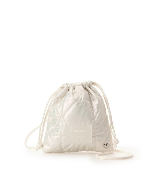 & chouette（アンドシュエット）の「メタリックカラーキルティングショルダーバッグ（ショルダーバッグ・レディース・スモークピンク/ホワイト/ダークグレー/ネイビー・FREE）」の2枚目の写真