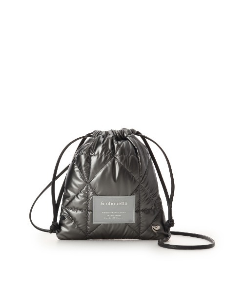 & chouette（アンドシュエット）の「メタリックカラーキルティングショルダーバッグ（ショルダーバッグ・レディース・スモークピンク/ホワイト/ダークグレー/ネイビー・FREE）」の3枚目の写真