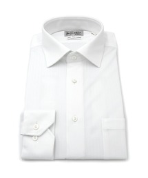 【完全ノーアイロン】長袖 アイシャツ セミワイド ストレッチ シャドウストライプ i-shirt 通年 WEB限定