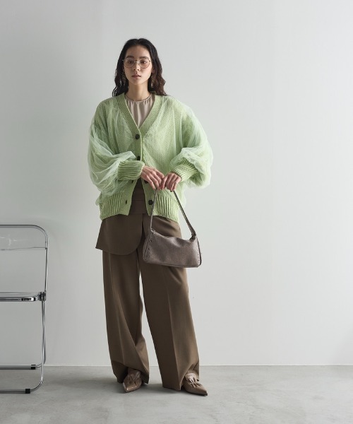 【美品】The YOn ブラウン テーラードジャケット ＆　ビスチェ ◇ドビーオックステーラードジャケット（0773150200