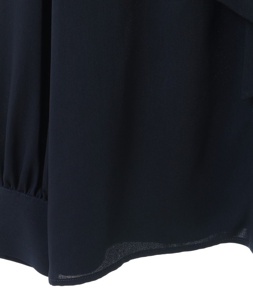 ef-de（エフデ）の「ef-de ボウタイブラウス（シャツ/ブラウス・レディース・アイボリー/ダークネイビー・LARGE/MEDIUM）」の9枚目の写真