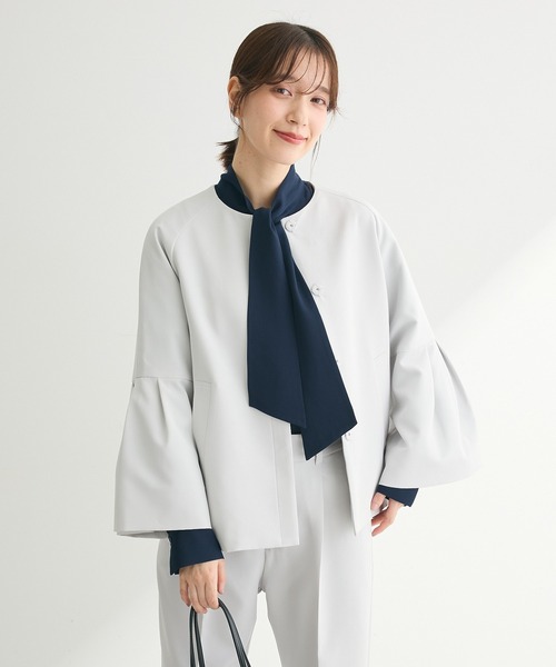 ef-de（エフデ）の「ef-de ボウタイブラウス（シャツ/ブラウス・レディース・アイボリー/ダークネイビー・LARGE/MEDIUM）」の22枚目の写真