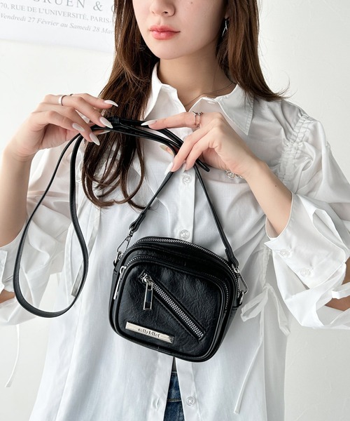 ビィゴライフ　ミレ セール】【mily bilet】お洒落なサイズ感♪エナメルフェイクレザー