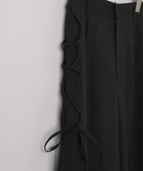 PAGEBOY（ページボーイ）の「サイドレースアップスラックス（スラックス・レディース・チャコールグレー/ブラック/ブラウン・FREE）」の15枚目の写真