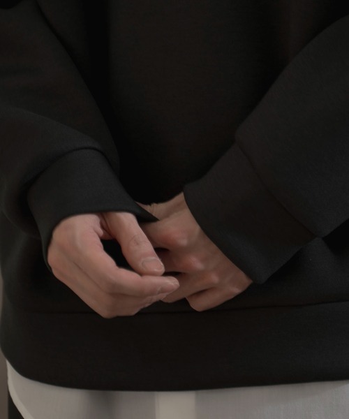 LUCY(ルーシー)の「LUCY/KEEPWARM BIGハーフZIPプルオーバー(スウェット・メンズ・チャコール/ライトグレー・FREE)」の9枚目の写真