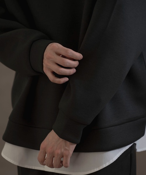 LUCY(ルーシー)の「LUCY/KEEPWARM BIGハーフZIPプルオーバー(スウェット・メンズ・チャコール/ライトグレー・FREE)」の10枚目の写真