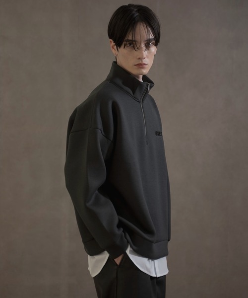 LUCY(ルーシー)の「LUCY/KEEPWARM BIGハーフZIPプルオーバー(スウェット・メンズ・チャコール/ライトグレー・FREE)」の17枚目の写真