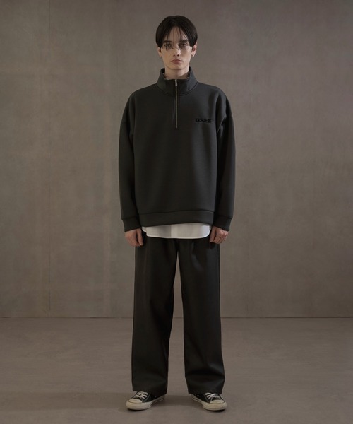 LUCY(ルーシー)の「LUCY/KEEPWARM BIGハーフZIPプルオーバー(スウェット・メンズ・チャコール/ライトグレー・FREE)」の18枚目の写真