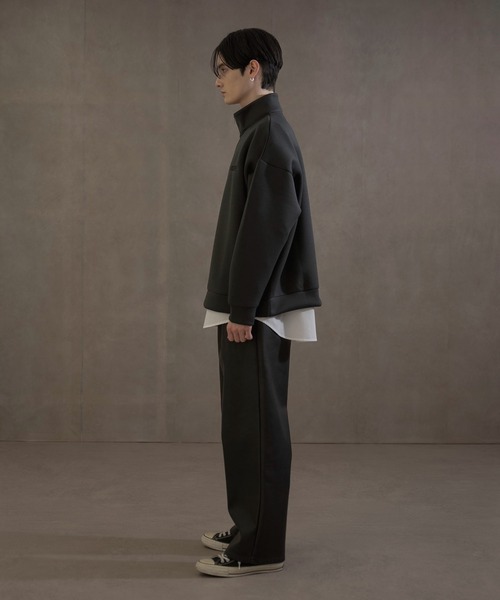 LUCY(ルーシー)の「LUCY/KEEPWARM BIGハーフZIPプルオーバー(スウェット・メンズ・チャコール/ライトグレー・FREE)」の19枚目の写真