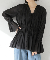 COTTON SHIRRING ブラウス