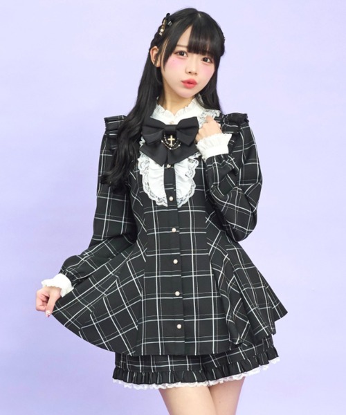 アクセサリーリボンレースフリルセットアップ（セットアップ）｜Secret