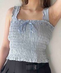 one way | シャーリングリボンキャミソール(キャミソール)