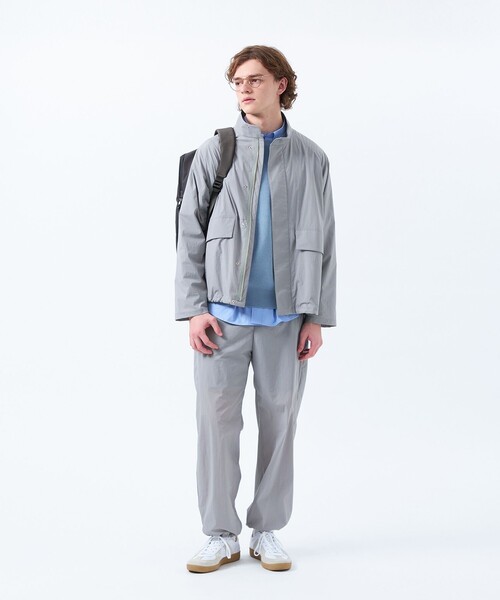 MACKINTOSH PHILOSOPHY(マッキントッシュ フィロソフィー)の「軽量ナイロンストレッチ スタンドブルゾン(ブルゾン・メンズ・ブラック/グレー・40/38)」の3枚目の写真