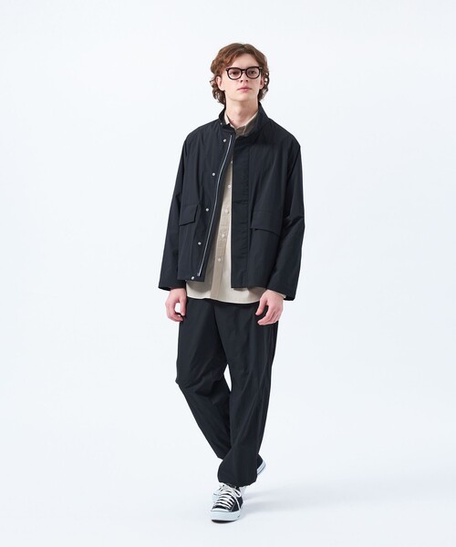 MACKINTOSH PHILOSOPHY(マッキントッシュ フィロソフィー)の「軽量ナイロンストレッチ スタンドブルゾン(ブルゾン・メンズ・ブラック/グレー・40/38)」の4枚目の写真
