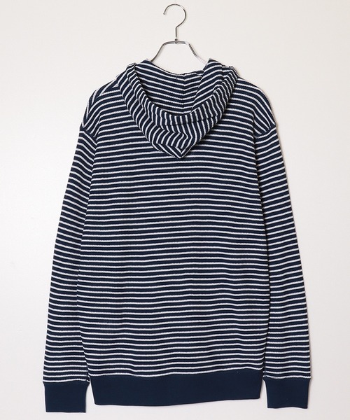 JEMORGAN（ジェーイーモーガン）の「【JEMORGAN / ジェーイーモーガン】ワッフルボーダージップパーカー（パーカー・メンズ・ナチュラル/ネイビー/グレー・M/XL/L）」の5枚目の写真