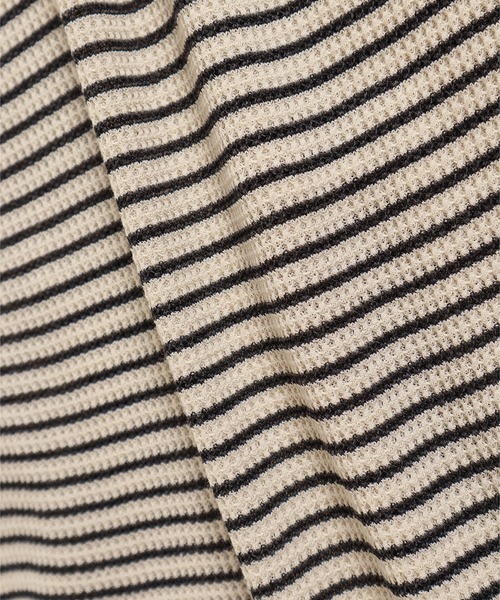 JEMORGAN（ジェーイーモーガン）の「【JEMORGAN / ジェーイーモーガン】ワッフルボーダージップパーカー（パーカー・メンズ・ナチュラル/ネイビー/グレー・M/XL/L）」の11枚目の写真