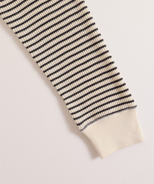 JEMORGAN（ジェーイーモーガン）の「【JEMORGAN / ジェーイーモーガン】ワッフルボーダージップパーカー（パーカー・メンズ・ナチュラル/ネイビー/グレー・M/XL/L）」の12枚目の写真