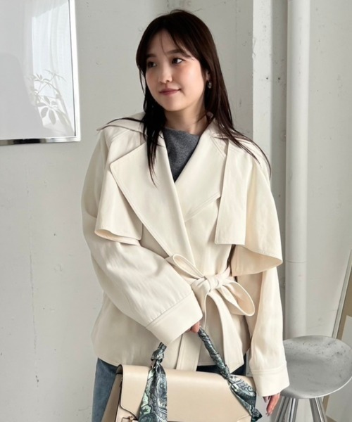 FRAY I.D  ルーズPコート　定価46,000円　早い者勝ち FRAY I.D ＼SALE50%OFF+2点購入で10%OFFクーポン有／即日発送