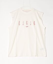 ボーイフィットコットンジャージーALOHAプリントTシャツ