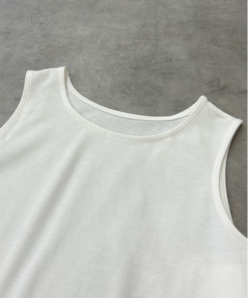 ad thie（アドティエ）の「レイヤード チュール タンクトップ（タンクトップ・レディース・ブラック/オフホワイト・FREE）」の20枚目の写真