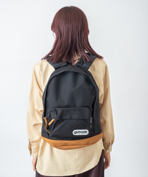 OVERRIDE(オーバーライド)の「OUTDOOR PRODUCTS デイパック底レザー / アウトドアプロダクツ(バックパック/リュック・メンズ・ネイビー/ベージュ/ブラック/グレー・MEDIUM)」の13枚目の写真