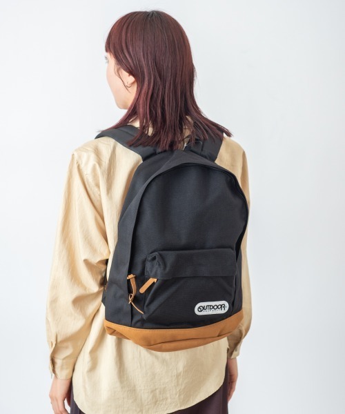 OVERRIDE(オーバーライド)の「OUTDOOR PRODUCTS デイパック底レザー / アウトドアプロダクツ(バックパック/リュック・メンズ・ネイビー/ベージュ/ブラック/グレー・MEDIUM)」の14枚目の写真