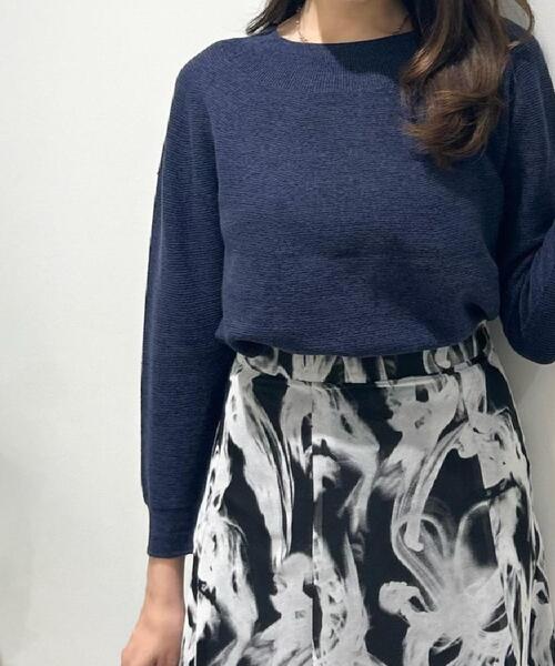 COUP DE CHANCE（クードシャンス）の「【洗える／日本製】無縫製ニットトップス（ニット/セーター・レディース・ネイビー/ピンク/イエロー系その他/ライトグレー・34/38）」の18枚目の写真