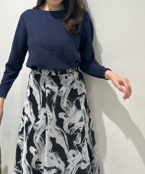 COUP DE CHANCE（クードシャンス）の「【洗える／日本製】無縫製ニットトップス（ニット/セーター・レディース・ネイビー/ピンク/イエロー系その他/ライトグレー・34/38）」の19枚目の写真