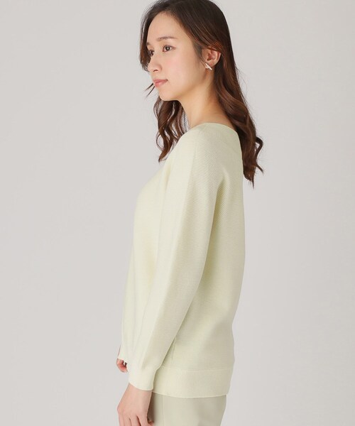 COUP DE CHANCE（クードシャンス）の「【洗える／日本製】無縫製ニットトップス（ニット/セーター・レディース・ネイビー/ピンク/イエロー系その他/ライトグレー・34/38）」の11枚目の写真