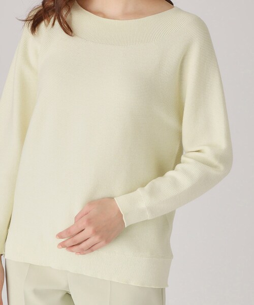COUP DE CHANCE（クードシャンス）の「【洗える／日本製】無縫製ニットトップス（ニット/セーター・レディース・ネイビー/ピンク/イエロー系その他/ライトグレー・34/38）」の14枚目の写真