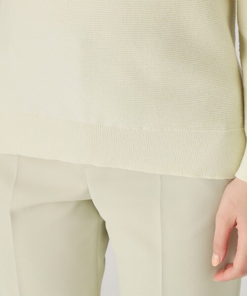 COUP DE CHANCE（クードシャンス）の「【洗える／日本製】無縫製ニットトップス（ニット/セーター・レディース・ネイビー/ピンク/イエロー系その他/ライトグレー・34/38）」の15枚目の写真